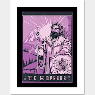 Tarot Card - The Emperor - Occult Gothic Halloween Posters and Art